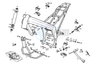 SENDA SM EURO2 - 125 cc drawing FRAME