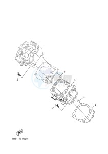 YFM700FWAD YFM70GPSJ GRIZZLY 700 EPS (B1AM) drawing CYLINDER