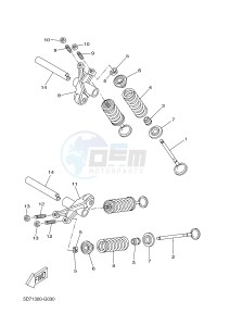 MT125 MT-125 (5D7L 5D7L 5D7L 5D7L) drawing VALVE