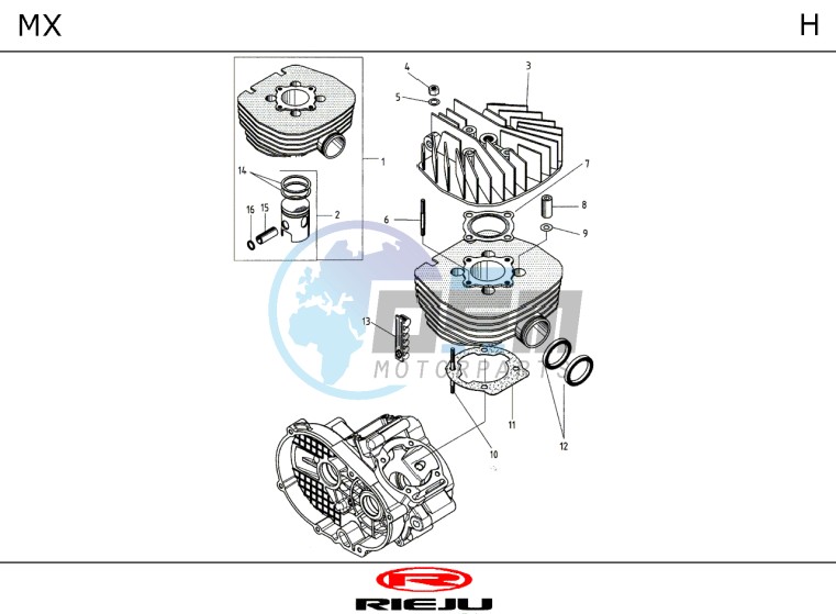 ENGINE  CYLINDER PISTON