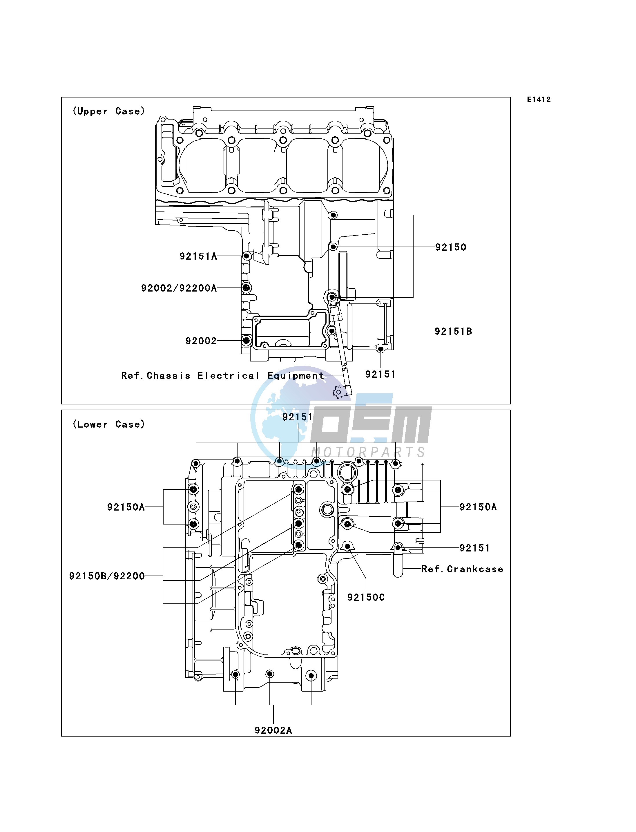 CRANKCASE BOLT PATTERN