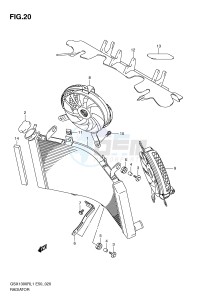 GSX1300R (E50) Hayabusa drawing RADIATOR