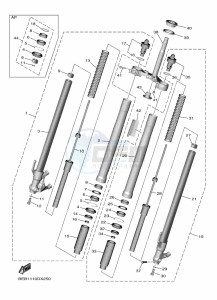 YZF690-U YZF-R7 (BJT1) drawing FRONT FORK