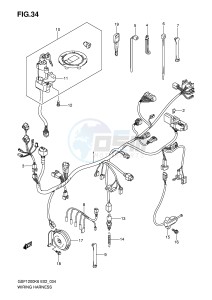 GSF1200 (E2) Bandit drawing WIRING HARNESS (GSF1200SK6 SAK6)