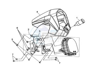 QUAD RAIDER 600 LONG CHASSIS drawing DASHBOARD / SPEEDOMETER CABLE / WIRING HARNASS