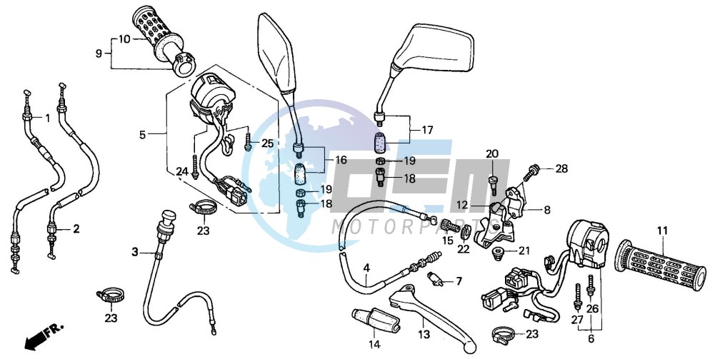 HANDLE LEVER/SWITCH/CABLE (3)