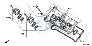 CB600FAD Hornet - CB600F ABS England - (3ED) drawing CYLINDER HEAD COVER