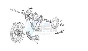 SENDA R X-RACE - 50 CC VTHSR1D1A EU2 drawing REAR WHEEL