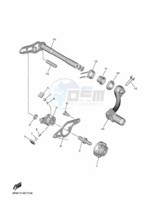 YZ250F (B7B2) drawing SHIFT SHAFT