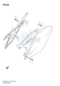 RM-Z250 (E03) drawing FRAME COVER