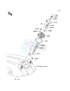 JET SKI X-2 JF800A7F EU drawing Handle Pole