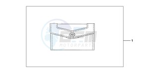 VT750C2F9 Australia - (U / KMH MME) drawing LEATHER POUCH (PLAIN)