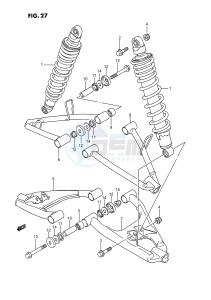 LT250R (E1) drawing SUSPENSION ARM