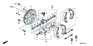 TRX250TEC drawing FRONT BRAKE PANEL