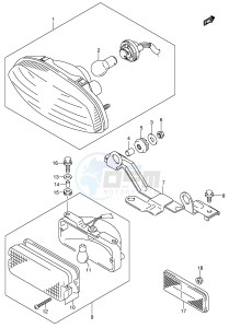 LT-A700X (E17) drawing REAR COMBINATION LAMP (E17)