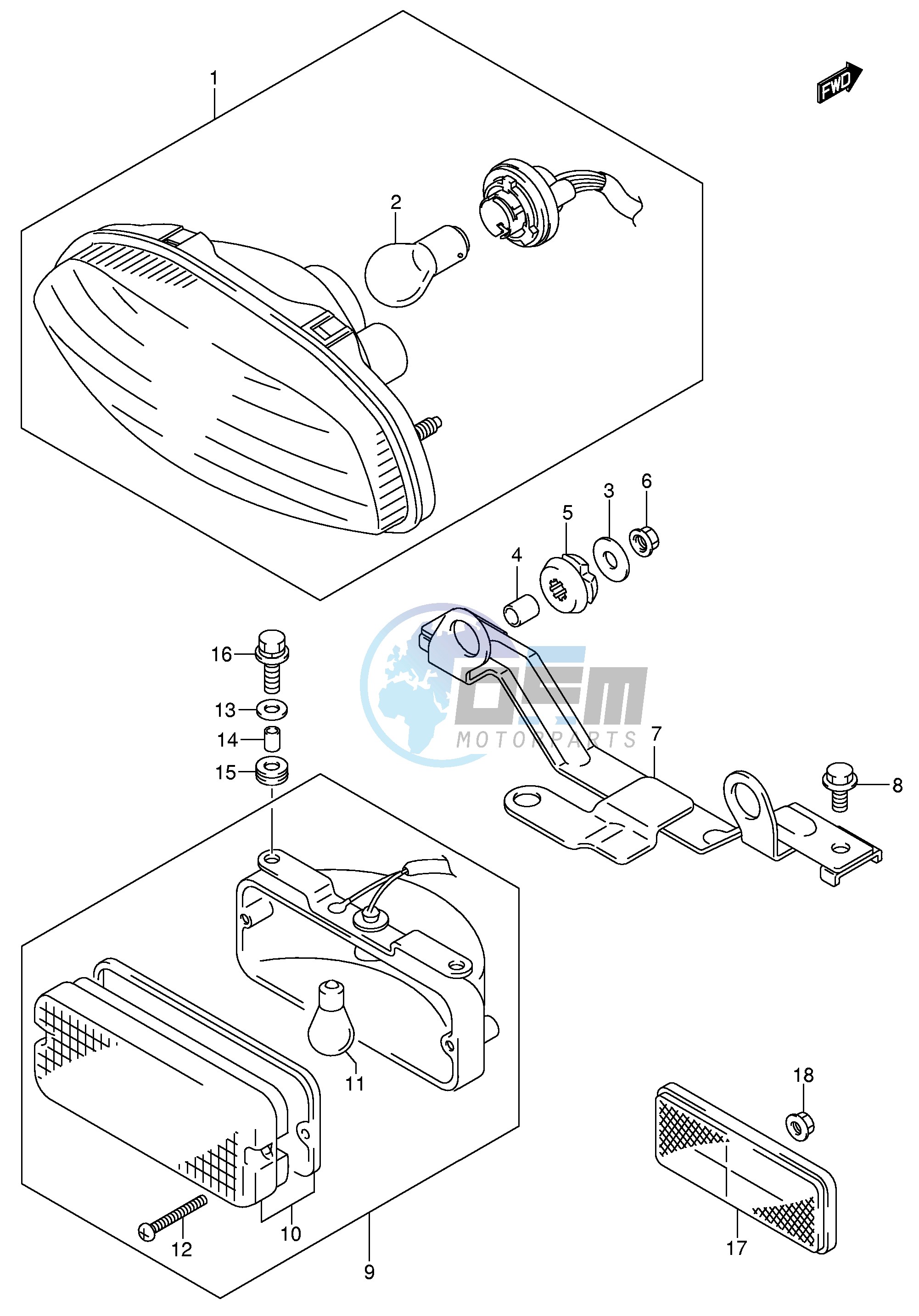 REAR COMBINATION LAMP (E17)