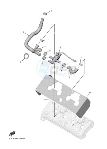 YZF1000 YZF-R1 (B3L7) drawing AIR INDUCTION SYSTEM