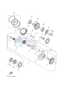 YFM700FWBD YFM70KPSG KODIAK 700 EPS SPECIAL EDITION (B323) drawing CRANKSHAFT & PISTON