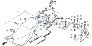 NT650V drawing SEAT