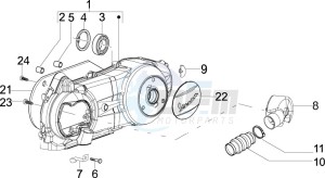 LX 150 4T ie E3 drawing Crankcase cover and cooling