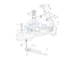 Zip 50 4T 25 Km-h (EMEA) drawing Fuel tank