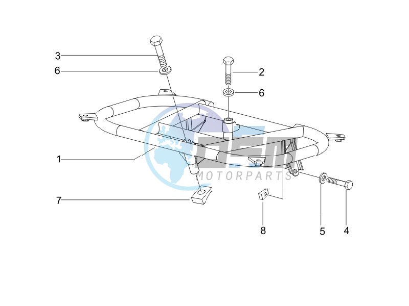 Rear luggage rack