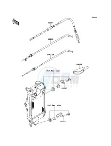 KLX250 KLX250SDF XX (EU ME A(FRICA) drawing Cables