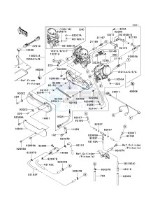 KVF 650 G [BRUTE FORCE 650 4X4I HARDWOODS GREEN HD] (G6F-G9F) G8F drawing CARBURETOR