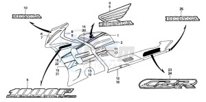 CBR1000F drawing STRIPE/MARK (1)