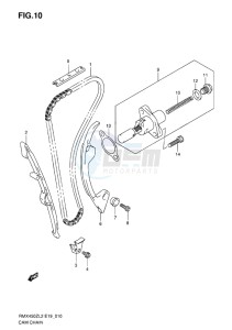 RMX450 drawing CAM CHAIN