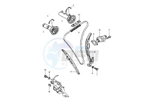 WR F 250 drawing CAMSHAFT -CHAIN