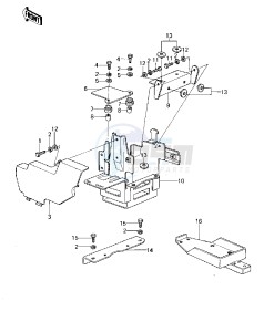 KZ 1000 A [KZ1000] (A3-A4) [KZ1000] drawing BATTERY CASE_TOOL CASE -- 79-80 A3_A3A_A4- -