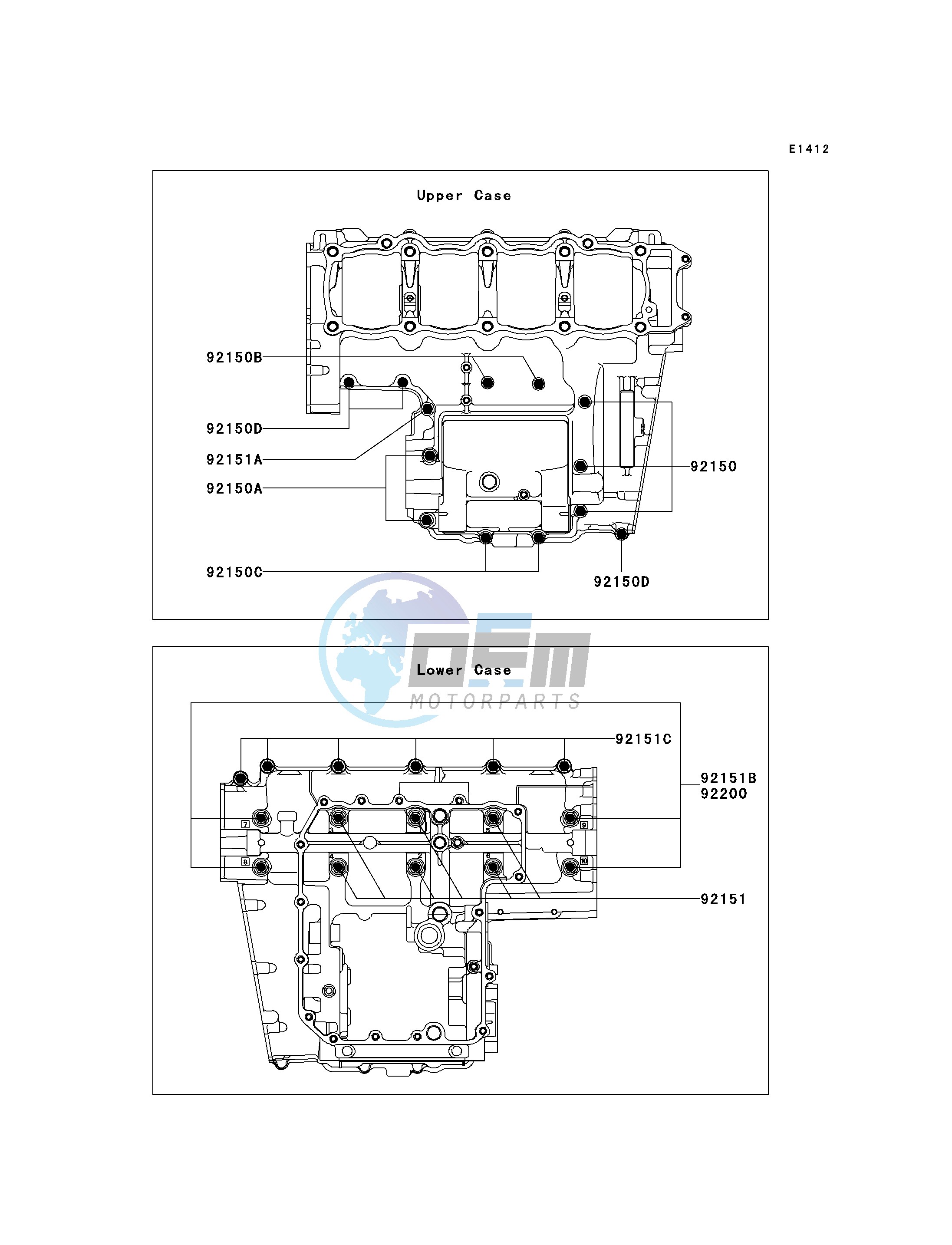 CRANKCASE BOLT PATTERN