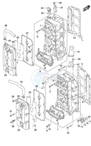 DF 250 drawing Cylinder Head