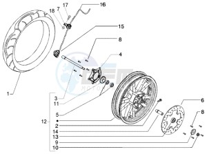 Beverly 250 RST drawing Front wheel