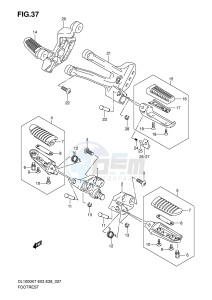 DL1000 (E3-E28) V-Strom drawing FOOTREST