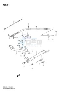 GZ125 (P02) drawing STAND - REAR BRAKE