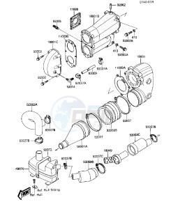 JS 300 B [JS300] (B3) [JS300] drawing MUFFLER-- S- -