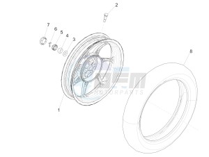 Liberty 50 iGet 4T 3V 25kmh (EMEA) drawing Rear wheel