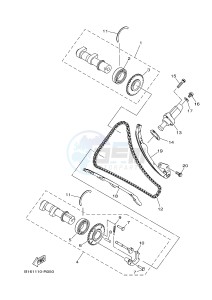 YFM700FWAD YFM70GPLG GRIZZLY 700 EPS (B317) drawing CAMSHAFT & CHAIN