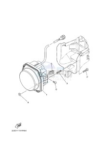 YFM700FWAD YFM70GPAJ GRIZZLY 700 EPS (B1AD) drawing HEADLIGHT