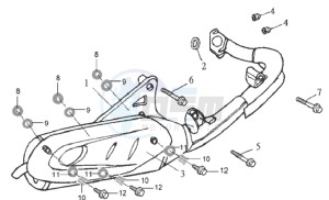 SHARK 50 drawing EXHAUST