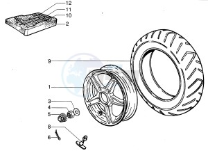 Hexagon 125 LX4 drawing Rear Wheel