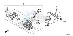 NC750XE NC750X Europe Direct - (ED) drawing THROTTLE BODY