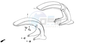 C50 drawing FRONT FENDER