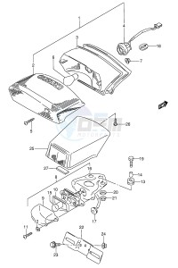 GSX600F (E2) Katana drawing TAIL LAMP (MODEL P R S T)