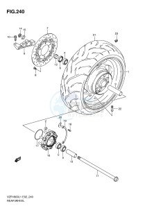 VZR1800 (E2) INTRUDER drawing REAR WHEEL (VZR1800ZL1 E24)