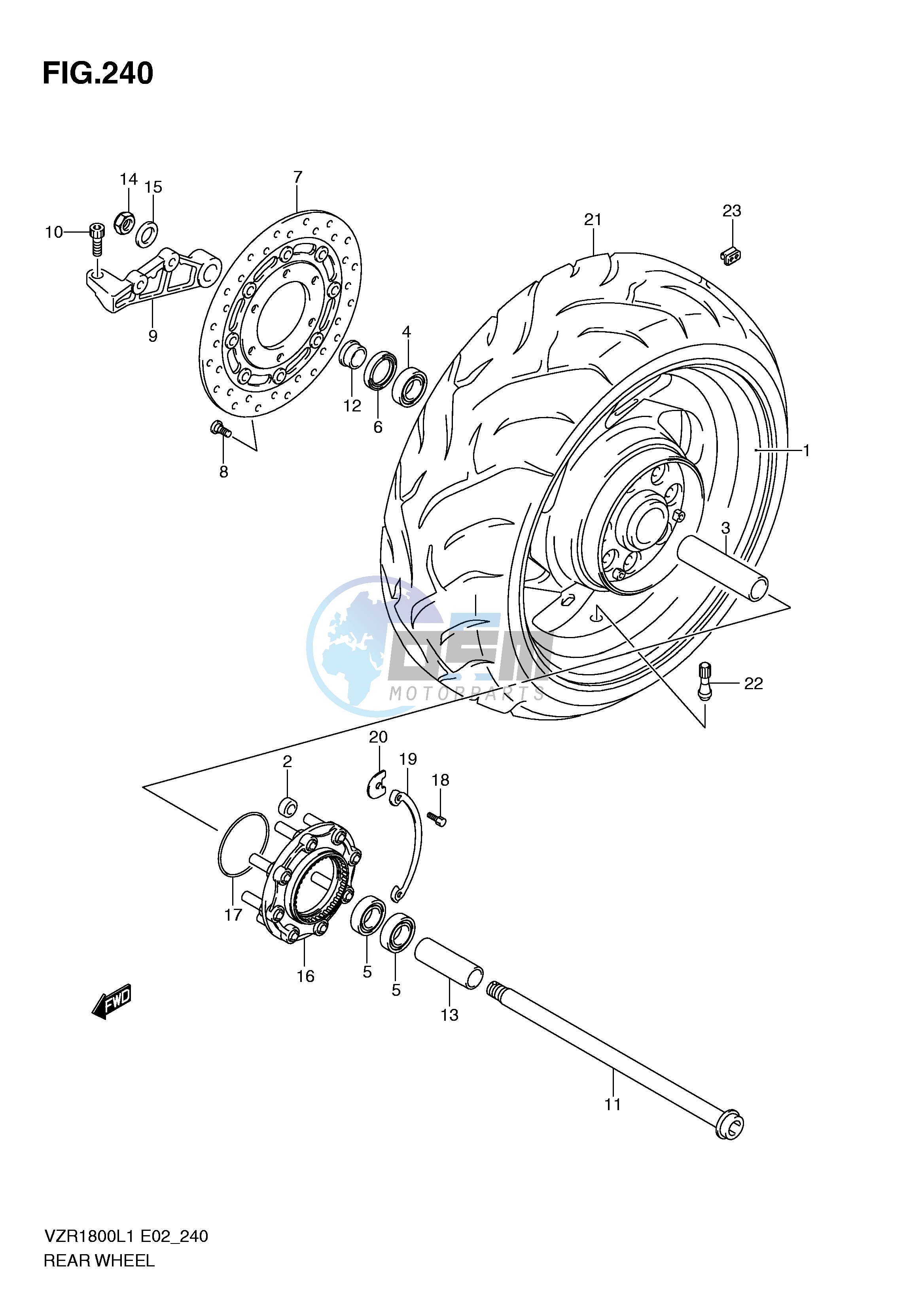 REAR WHEEL (VZR1800ZL1 E24)