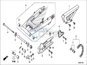 CRF125FBH Europe Direct - (ED) drawing SWINGARM