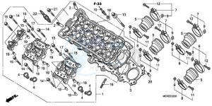 CBF600N9 Europe Direct - (ED) drawing CYLINDER HEAD